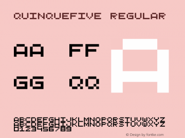 Quinque Five Version 001 Font Sample