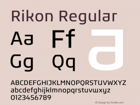 Rikon-Regular Version 1.000图片样张