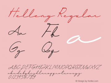 Helleny Version 1.00;November 9, 2019;FontCreator 12.0.0.2545 64-bit Font Sample