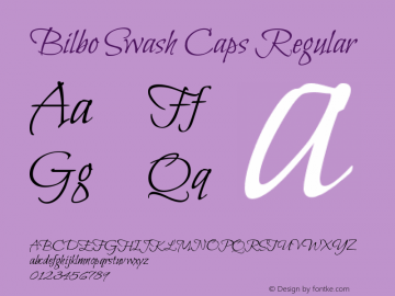 Bilbo Swash Caps Regular Version 1.003图片样张