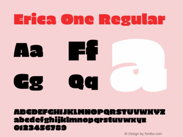 Erica One Version 1.003 Font Sample