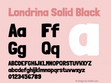 Londrina Solid Black Version 1.002图片样张