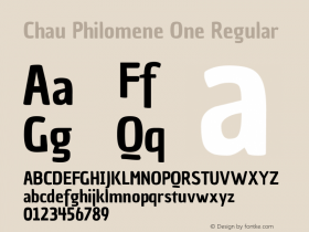 Chau Philomene One Regular Version 1.002 Font Sample