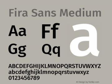 Fira Sans Medium Version 4.203图片样张