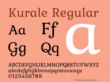 Kurale Regular Version 2.000 Font Sample