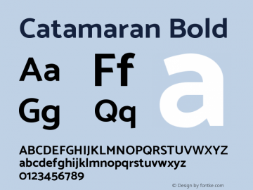 Catamaran Bold Version 1.100图片样张