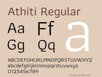 Athiti-Regular Version 1.032图片样张