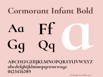 Cormorant Infant Bold Version 3.303图片样张