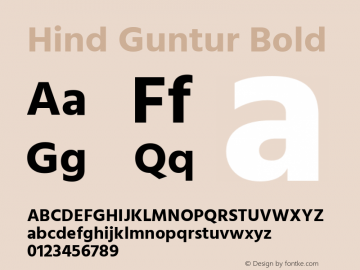 Hind Guntur Bold Version 1.001;PS 1.0;hotconv 1.0.86;makeotf.lib2.5.63406; ttfautohint (v1.5.33-1714) -l 8 -r 50 -G 200 -x 13 -D latn -f telu -w G -W -c -X 