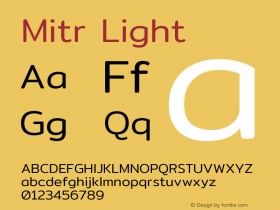 Mitr Light Version 1.003图片样张