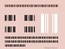 Libre Barcode 39 Regular Version 1.002; ttfautohint (v1.6)图片样张