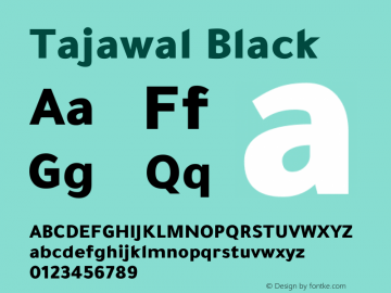 Tajawal Black Version 1.700图片样张