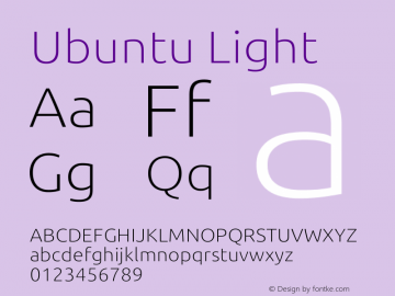 Ubuntu Thin 0.83 Font Sample