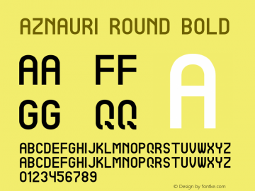 Aznauri Round Bold Version 1图片样张