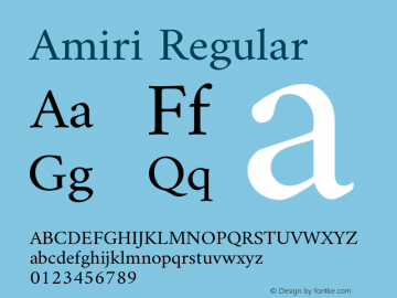 Amiri Regular Version 000.109图片样张