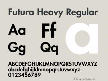 Futura Heavy Regular 001.002图片样张