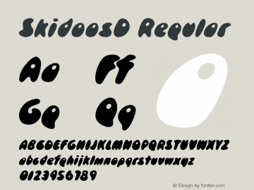 SkidoosD Version 1.00 Font Sample