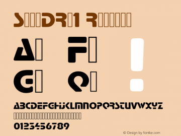 StopDRo1 Version 001.005 Font Sample