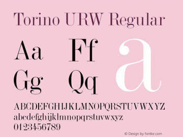 Torino URW Version 1.00图片样张