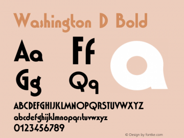 WashingtonD-Bol Version 1.000;PS 1.00;hotconv 1.0.57;makeotf.lib2.0.21895图片样张