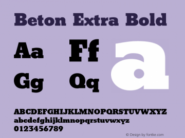 Beton-ExtBol Version 1.000;PS 1.00;hotconv 1.0.57;makeotf.lib2.0.21895图片样张