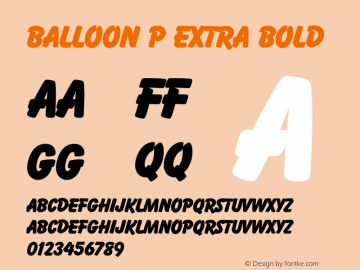 BalloonP-ExtBol Version 1.000;PS 1.00;hotconv 1.0.57;makeotf.lib2.0.21895图片样张