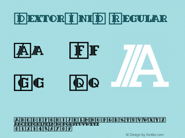 DextorIniD Version 1.00 Font Sample