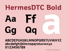 HermesDTC Bold Version 1.00图片样张