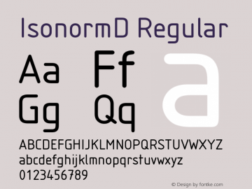 IsonormD Version 1.00图片样张