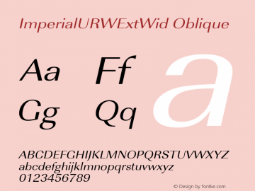 ImperialURWExtWid Oblique Version 1.00图片样张