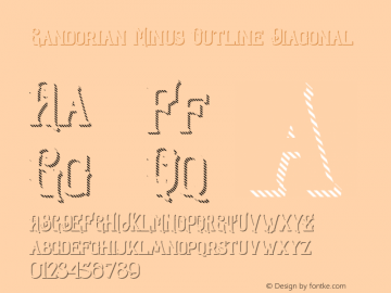 Sandorian Minus Outline Diagonal Version 1.000;hotconv 1.0.109;makeotfexe 2.5.65596图片样张