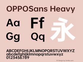 OPPOSans H  Font Sample