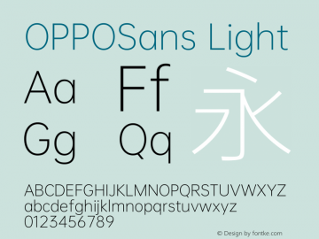 OPPOSans L  Font Sample