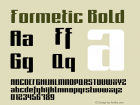 Formetic-Bold Version 1.002图片样张