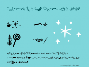 Holly Days Clipart Version 1.002;Fontself Maker 3.3.0图片样张