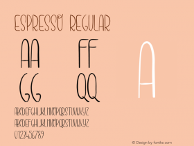 Espresso 001.000 Font Sample