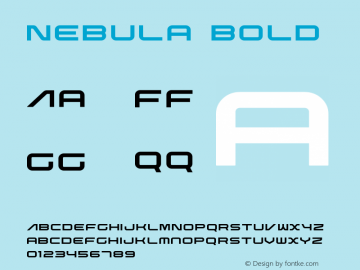 Nebula Bold Version 1.00;November 24, 2019;FontCreator 11.5.0.2422 64-bit图片样张