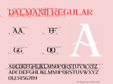 DALMANTI Version 1.000 Font Sample