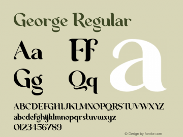 George  Font Sample