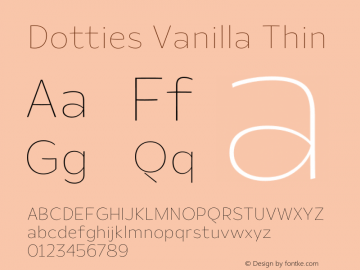 Dotties Vanilla Thin Version 1.000;Dotties Chocolate图片样张