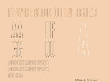 Forever Freedom Outline Regular Version 1.000图片样张