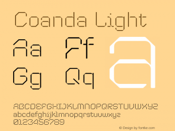Coanda Light Version 1.000;hotconv 1.0.109;makeotfexe 2.5.65596 Font Sample
