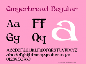 Gingerbread Version 1.002;Fontself Maker 3.4.0 Font Sample