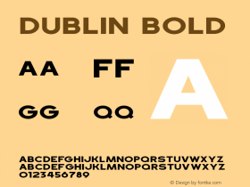 Dublin Bold Version 1.000图片样张