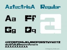 Aztectris1  Font Sample