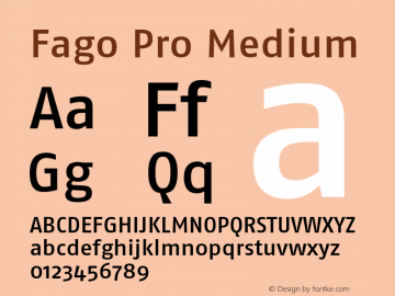 FagoPro-Medi Version 7.504; 2007; Build 1020 Font Sample