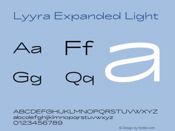 Lyyra Expanded Light Version 1.000 | w-rip DC20190605图片样张