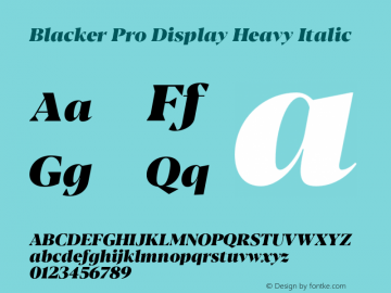 BlackerProDis-HvIt Version 1.000;hotconv 1.0.109;makeotfexe 2.5.65596 Font Sample