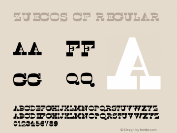 Zuecos CF Regular Version 1.000 Font Sample