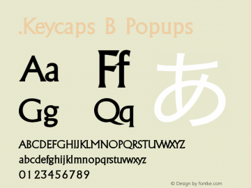 .Keycaps B Popups 10.5d29e15 Font Sample